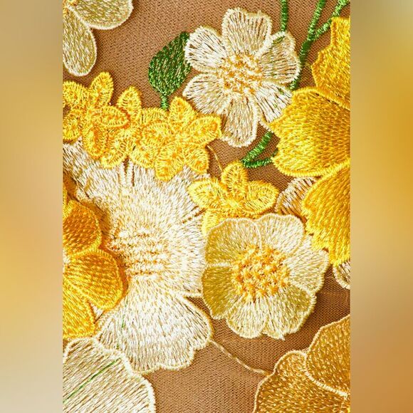 NWOT BRONX AND BANCO Jasmine Maraya Mini Dress in Yellow, size S - Picture 4 of 16